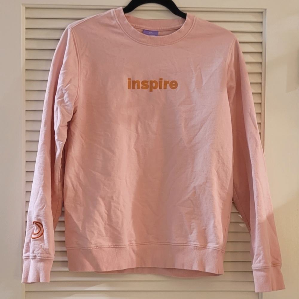 Monat - Pink & Orange Inspire Long-Sleeve 100% Cotton Pullover Sweater Top